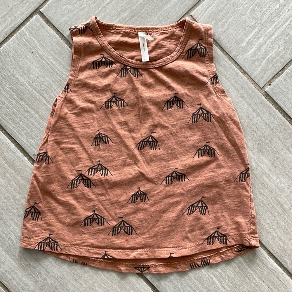 Rylee + Cru circus tent tank top, 2-3y